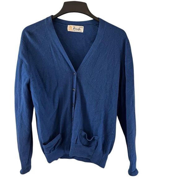 Vintage Pringle 100% Lambswool Cardigan Sweater Scotland Size 102/40 - Picture 1 of 6